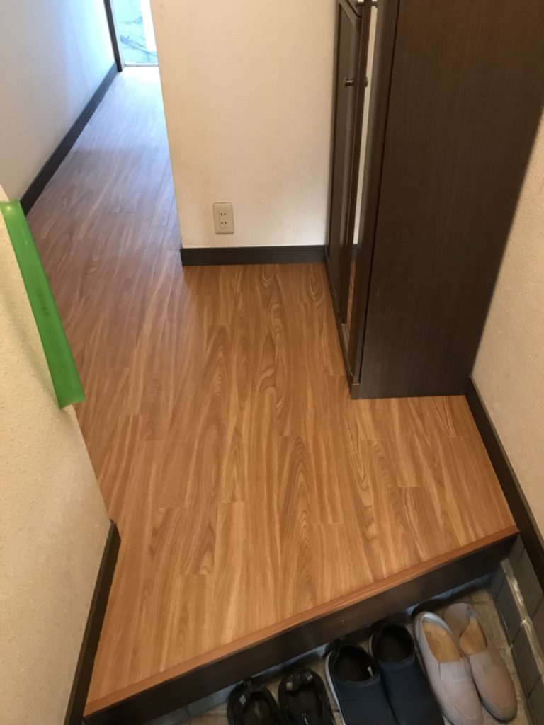 京都 床 フローリング 張り替え 安い 業者 グローアップ 工事事例